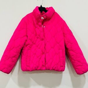 Juicy Couture Girls Coat Winter Quilted Jacket Pink Size L(14)